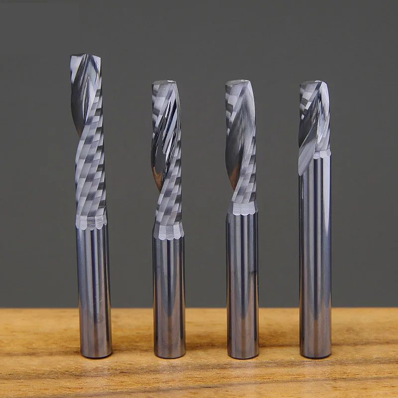 5A Hartmetall-Einzahn-Zollfräser für Holzbearbeitungswerkzeuge, Aluminium-Schneidwerkzeug, CNC-Fräser, Holzfräser – Detail 5