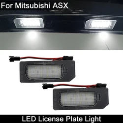 For Mitsubishi ASX 2011-2020 Car Rear White LED License Plate Light Number Plate Lamp