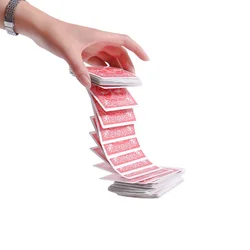 Electric Deck Acrobatics Waterfall Gimmick Card Magic Tricks Close Up Street Illusions Props Funny Special Automatic Poker Magic