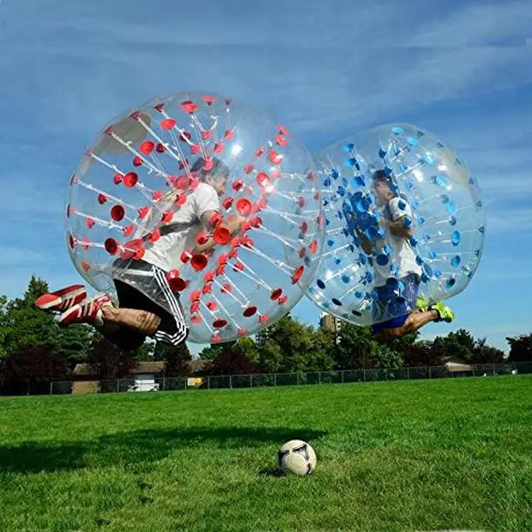 PVC 팽창식 버블 축구 Zorb 축구공, 성인 가족 야외 게임 공, 스포츠 장난감, 1.5m 범퍼 볼, 0.8mm