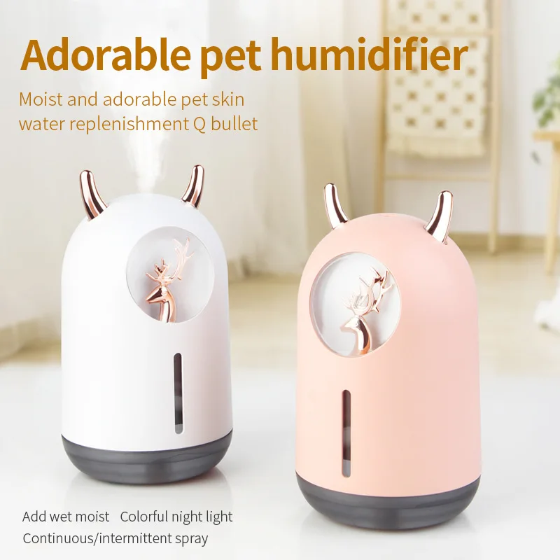 New Cute Pet Humidifier Mini Household Small Moisturizing Aromatherapy Car Creativity Air Bear USB Humidifier