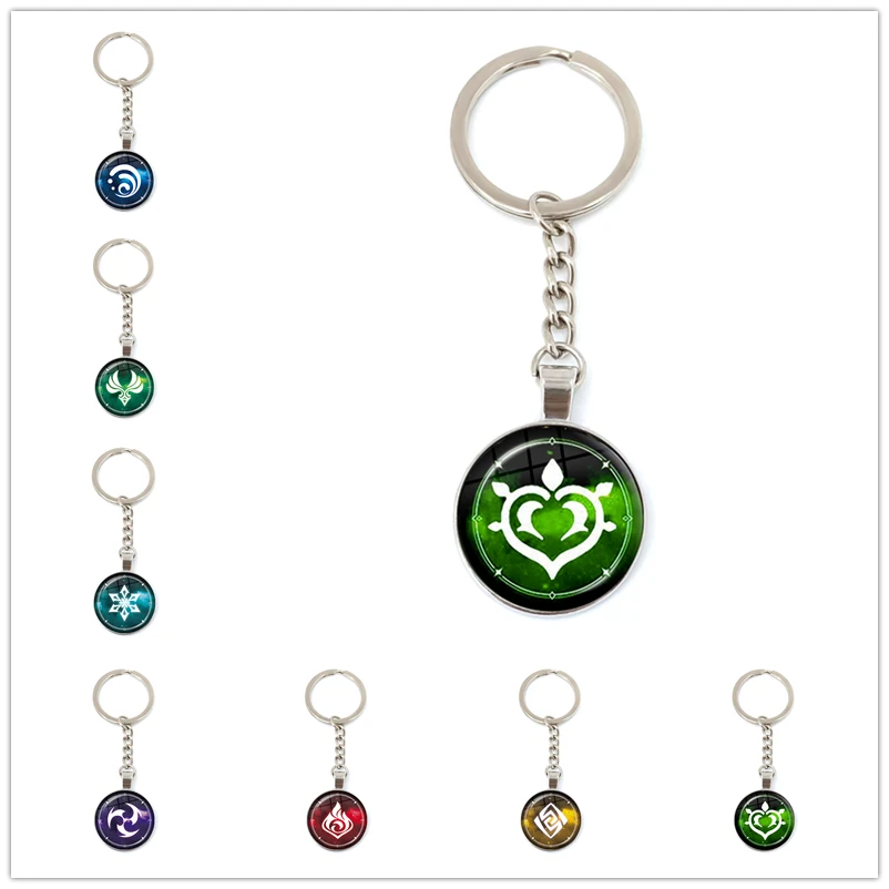 Брелок Game Genshin Impact Vision Lnazuma Ganyu Keqing Wendi Xiao, 7 элементов, глаз оригинального Бога, подарок Брелок Game Genshin Impact Vision Lnazuma Ganyu Keqing Wendi Xiao, 7 элементов, глаз оригинального Бога, подарок