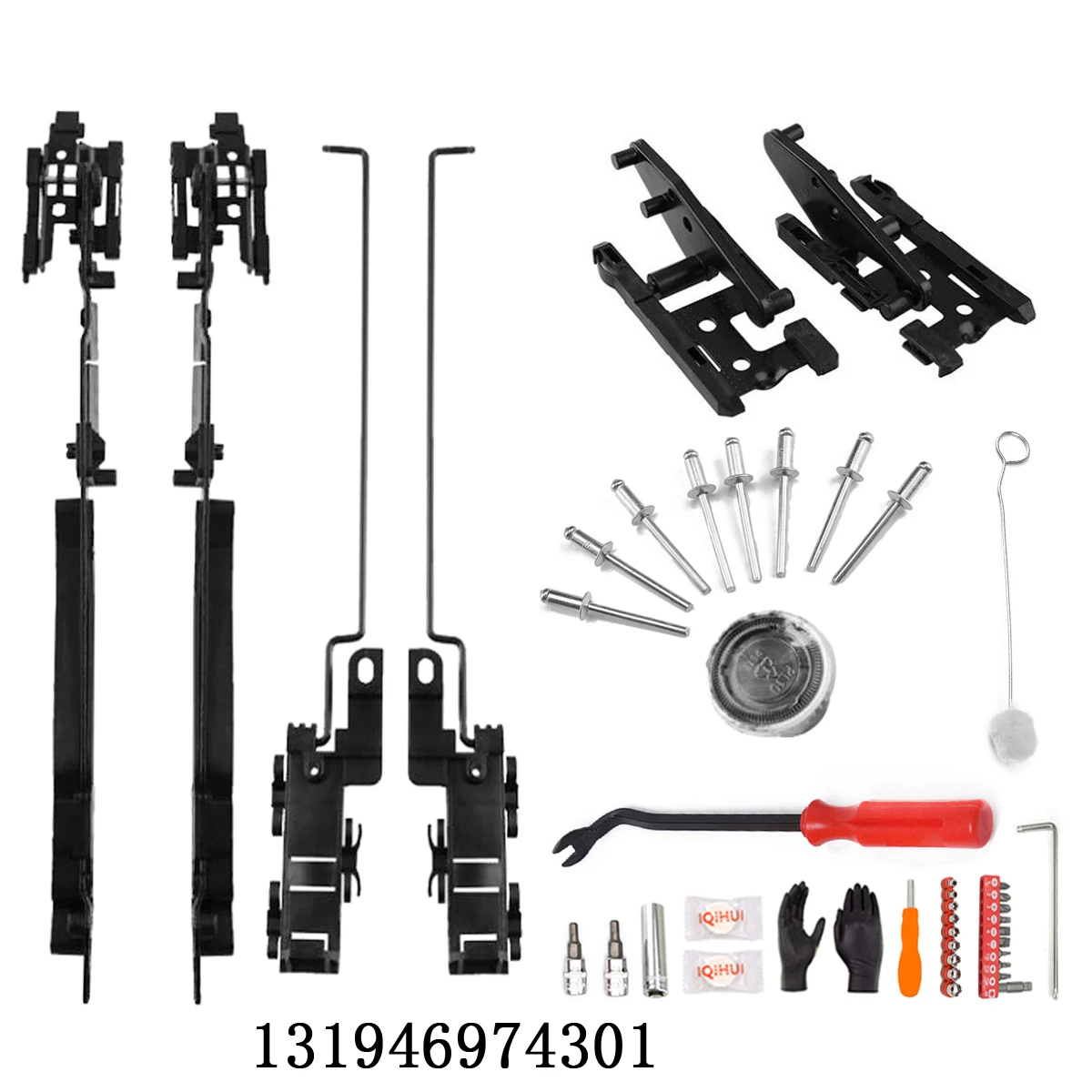 Sunroof Repair Kit + Tool Kit OE131946974301 For Ford F150 F250 F350 F450 Expedition Lincoln Mark LT Lincoln Navigator 2000-2017