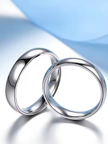 S925 Sterling Silver Couples Ring Sets Can Engravin Name Ring Finger for Women Men Fashion Classic Wedding Fine Jewelry Circle