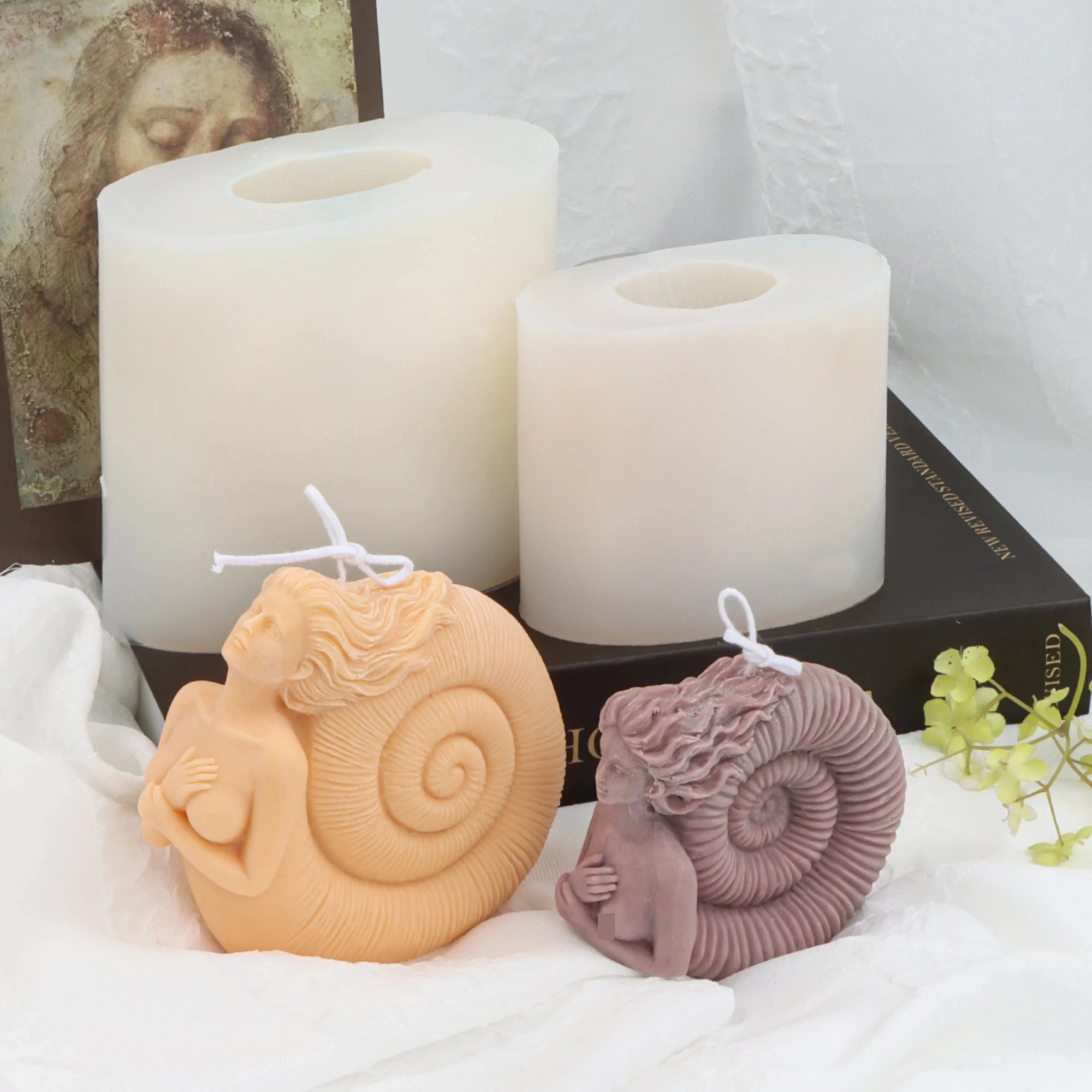 

Creativity Sail Goddess Body Silicone Candle Mold for Handmade Desktop Decoration Gypsum Aromatherapy Candle Silicone Mould