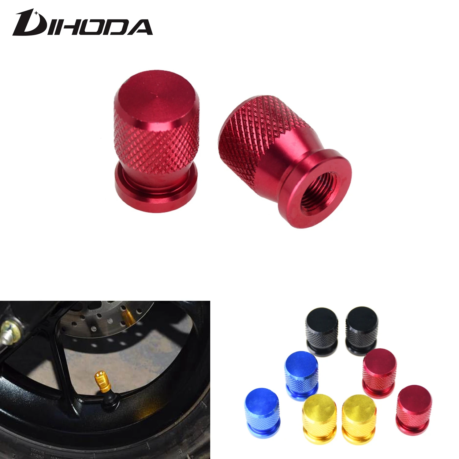 

Motorcycle Tire Valve Air Port Stem Cover Cap Plug CNC Accessories For Yamaha Kawasaki Suzuki Most models