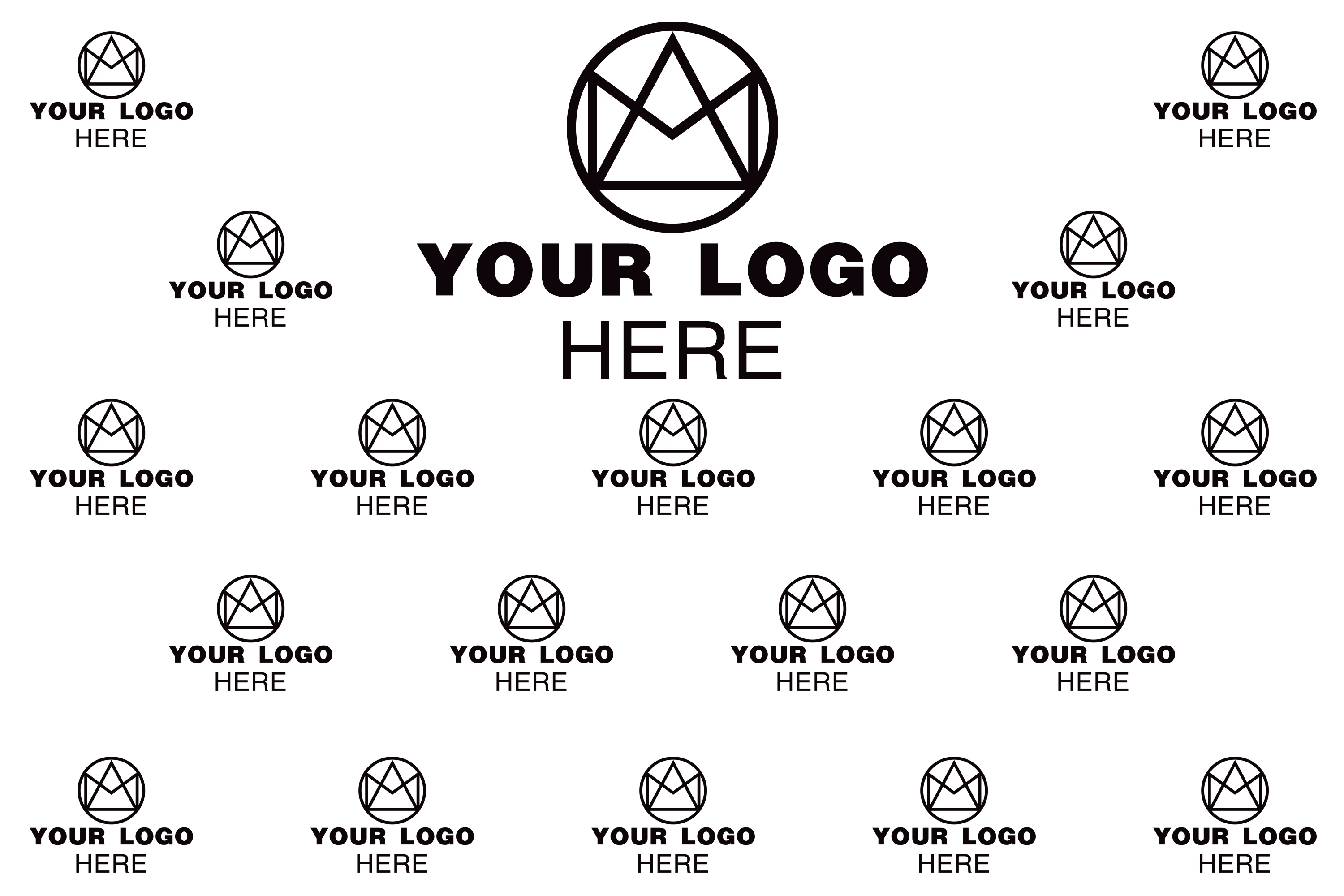 Custom logo photography background Company Logo sweet 16 18 birthday party step repeat photophone White backdrop photo wallpaper