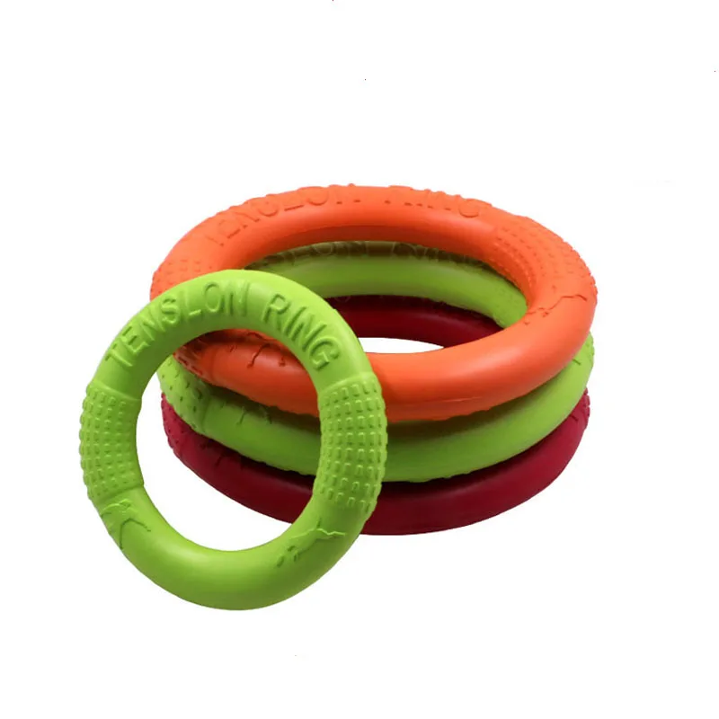 Huisdier Vliegende Schijven EVA Hond Training Ring Puller Resistente Bijten Drijvend Speelgoed Puppy Outdoor Interactief Spel Speelproducten Supply