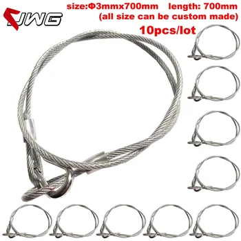 10 sztuk/partia liny zabezpieczające z drutu stalowego kable bezpieczeństwa oświetlenie sceniczne DJ-ów światła parowe