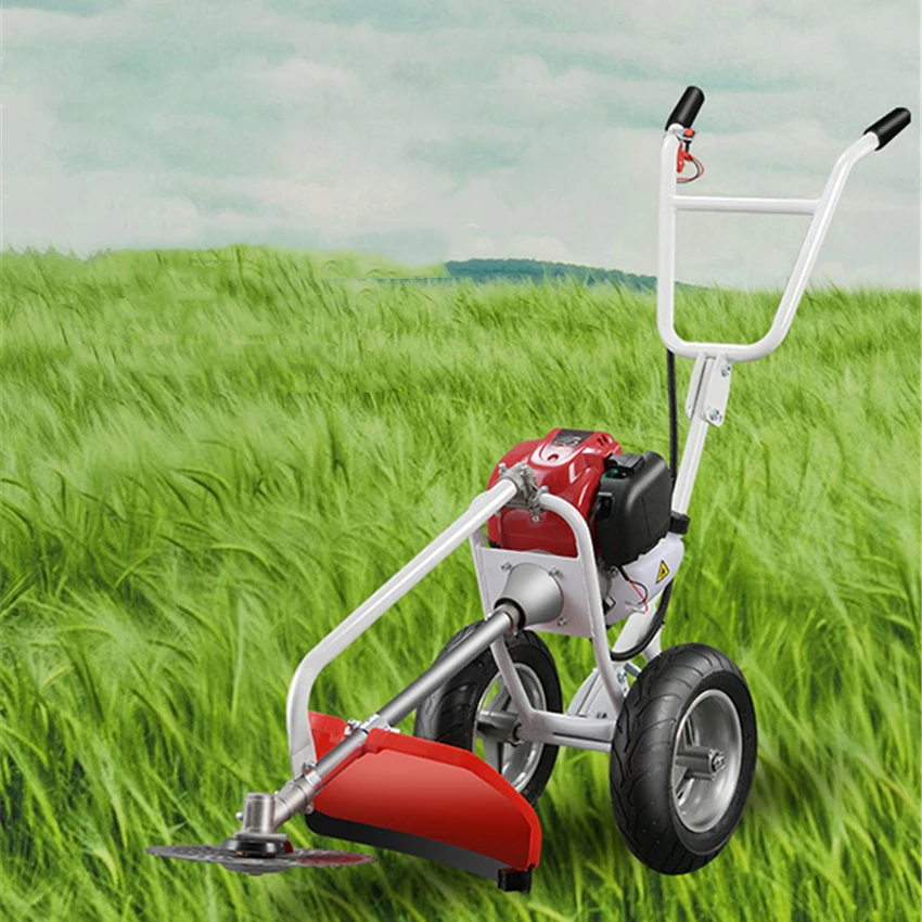 

Household Lawn Mower Hand Push Type Grass Cutter High Power Portable Multifunctional Gasoline Weeding Machine 2750W/6500r/min