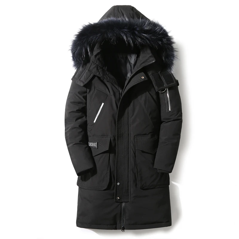 UP 90%Down Jackets  new winter  down jacket high quality Detachable Fur Collar male\'s jackets thick warm Outdoor windproof