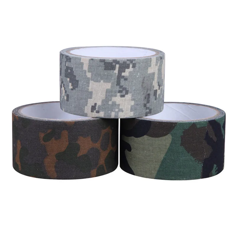 

10m Camping Camouflage Tape Waterproof Gun Hunting Accessories Cotton Cloth+Hot-melt Outdoor Birds Watching Photographers Tape