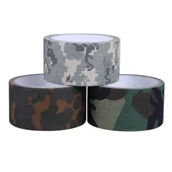 10m Camping Camouflage Tape Waterproof Gun Hunting Accessories Cotton Cloth+Hot-melt Outdoor Birds Watching Photographers Tape