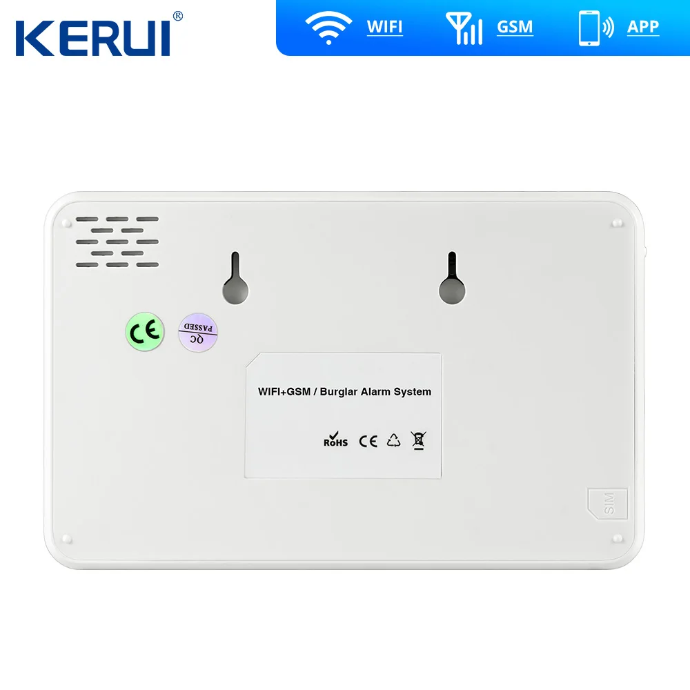 KERUI W181 Tuya WIFI GSM SMS Home Burglar Security Alarm System Curtain Motion Sensor  Wireless Solar Siren Wireless