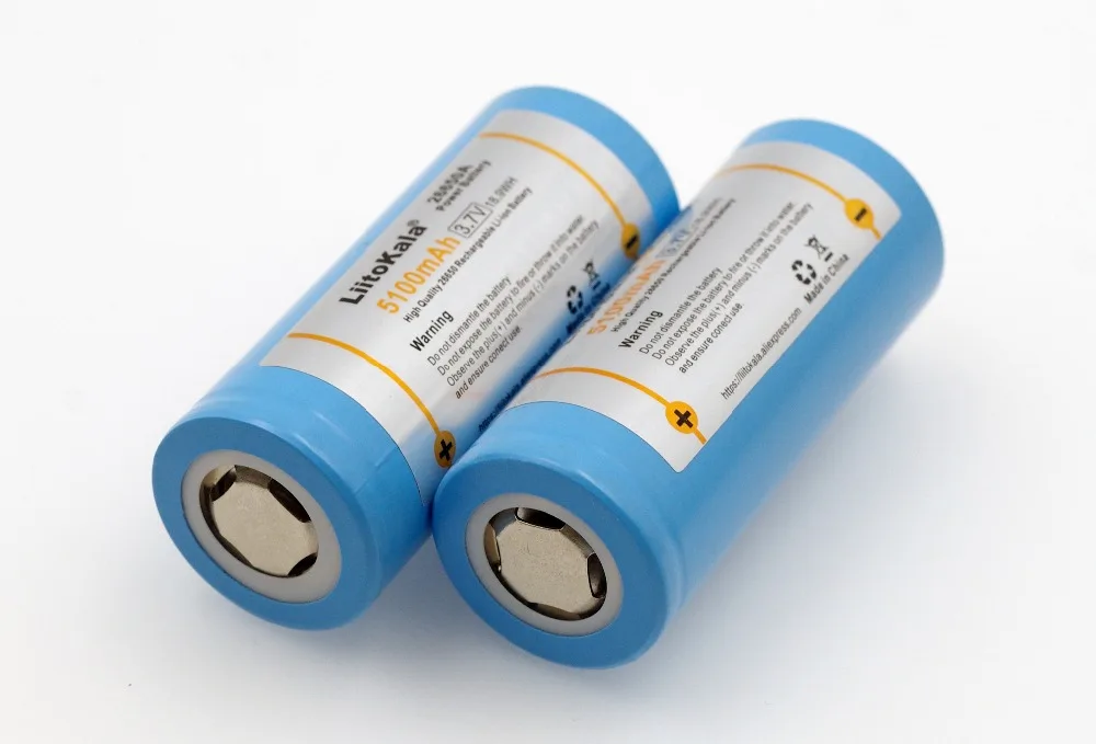 LiitoKala 26650-50A 5100mAh 26650 litowo-jonowy 3.7v akumulator do latarki 20A 3.6V akumulatory