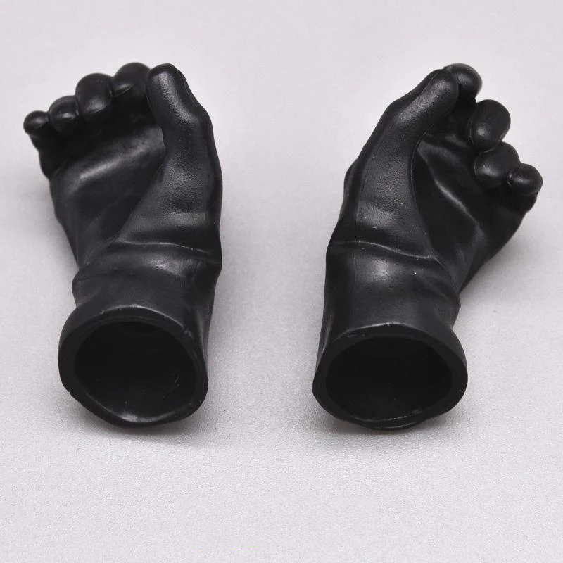 New Arrival 1/6 Scale Ghostbusters Black Color One Pair Of Gloved Hands Model For General 12 Inch Doll Action Accessories