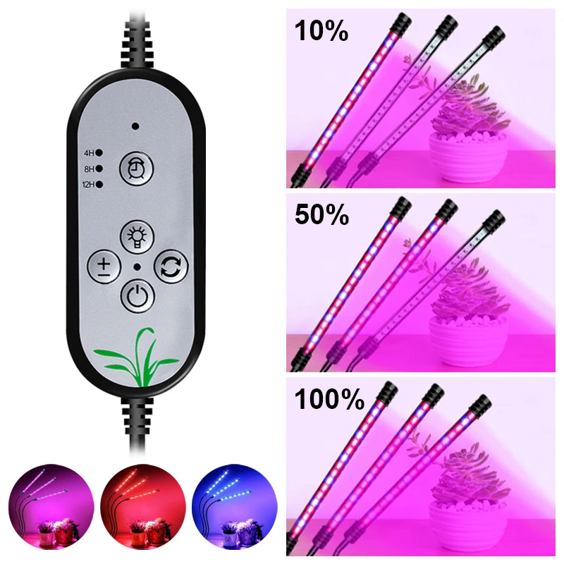 USB full spectrum control plant growth light LED plant light nursery flower indoor growth box clip light greenhouse tent