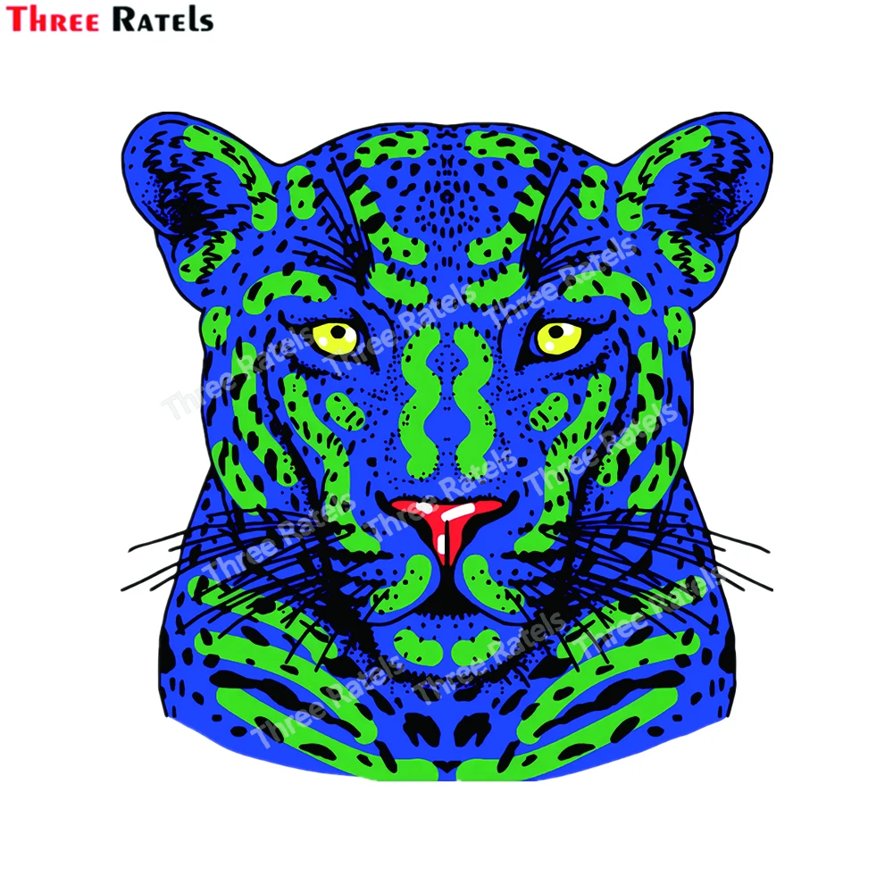 Three Ratels E602 Leopard Graphic Animal Stickers For Laptop Luggage Skateboard Decoration Vinyl Material Waterproof Decals