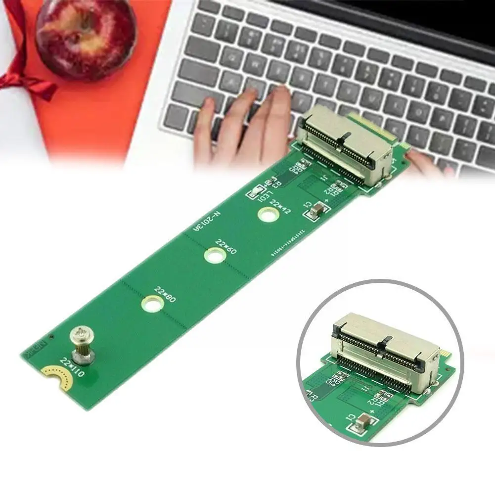 Tarjeta adaptadora PCI-e de alta calidad para MacBook Air Pro, 12 + 16 pines SSD para PC, ordenador, M.2 Key M (NGFF), accesorios, convertidor H9Z4