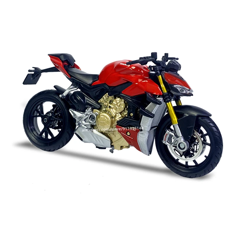 Maisto ducati super nu v4 s 1:18 escala réplicas de motocicleta com detalhes autênticos motocicleta modelo coleção presente brinquedo