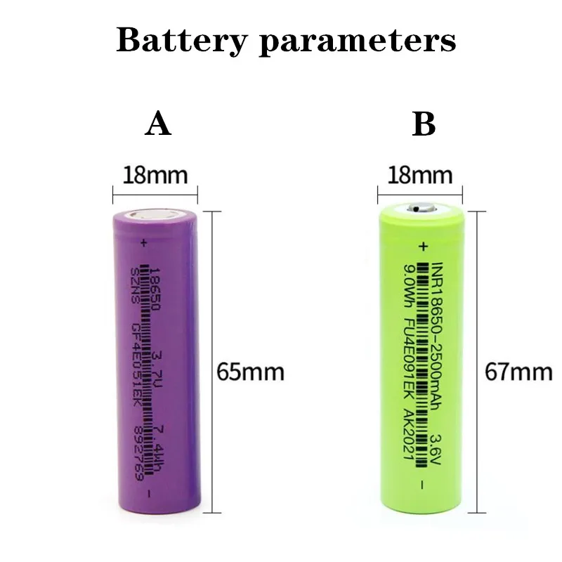 Batteria al litio 3000 mAh 18650 batteria ricaricabile 2000 mAh batteria per elettroutensili di alta qualità ad alta capacità