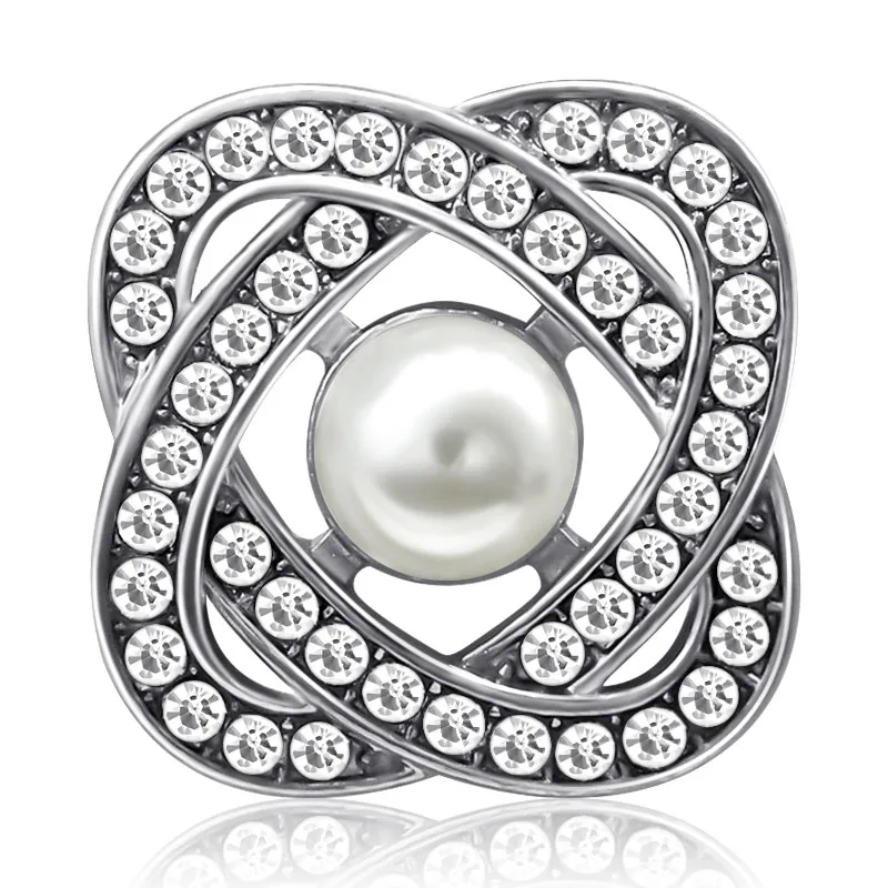 KZ1559 New Beauty Fashion Rhinestone Hollow 20MM Metal snap buttons for DIY 18mm snap jewelry wholesale