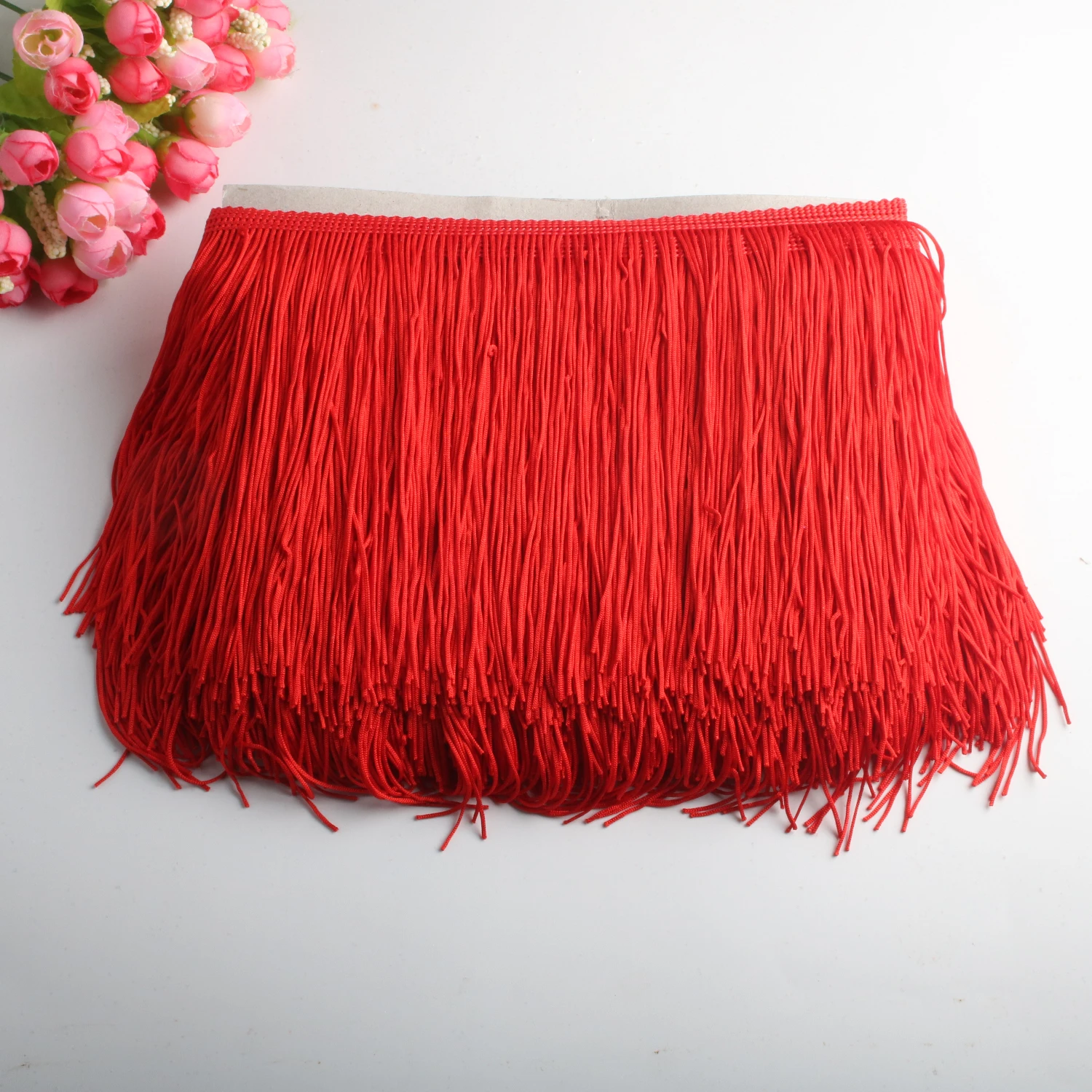 10 Yards of Pack 15cm Width Fringe Trim Lace Polyerter Fibre Tassel Clothes Accessories Latin Wedding Dress Tassel Ribbon Diy