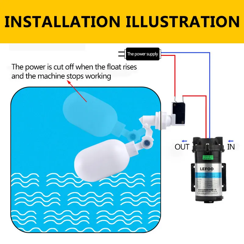 Регулятор уровня воды, электронный автоматический поплавковый клапан для подачи и остановки воды, переключатель уровня воды