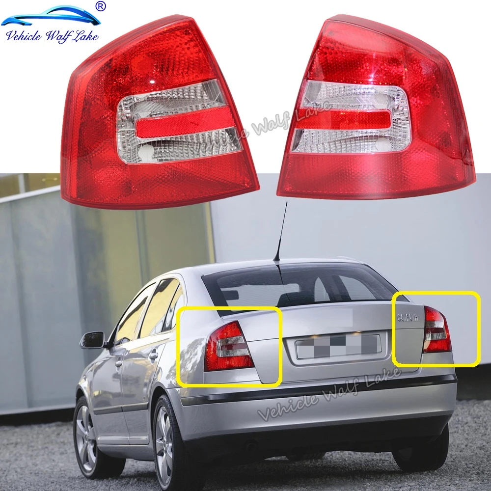 

2pcs For Skoda Octavia A5 MK2 Sedan & Combi 2004 2005 2006 2007 2008 Car-styling Rear Tail Light Lamp Without Bulbs