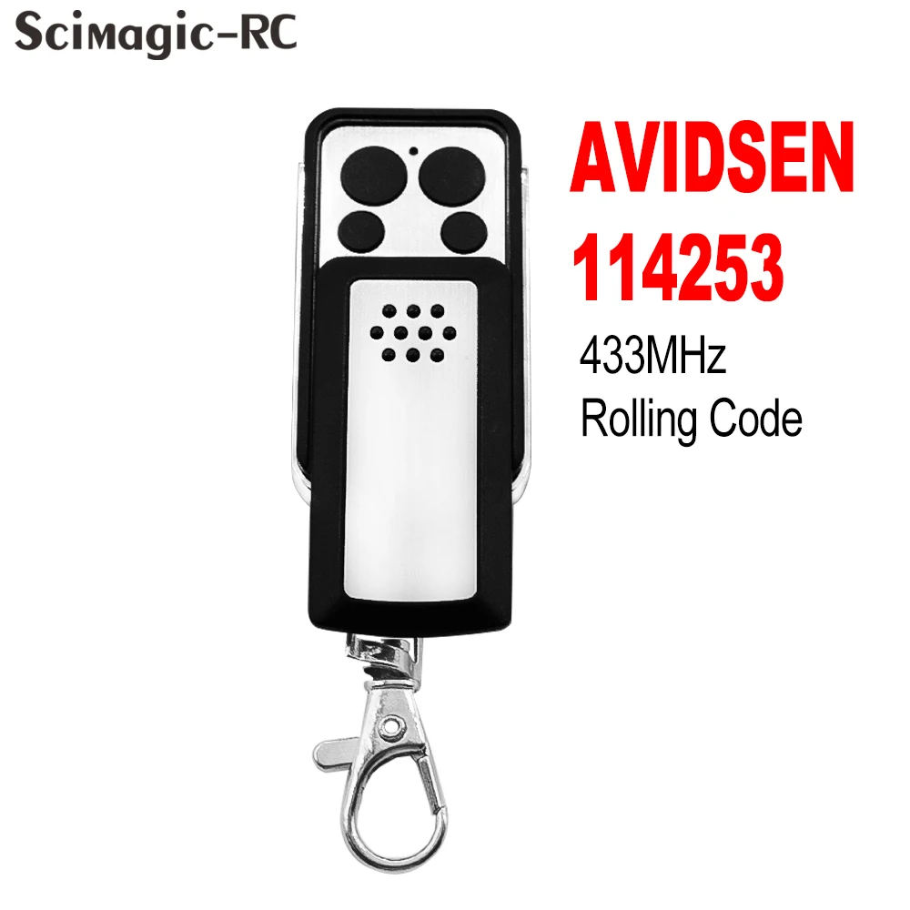 5pcs AVIDSEN 114253 104250 104700 Rolling Code 433MHz 433.92mhz Garage Door Remote Control Gate Controller Newest