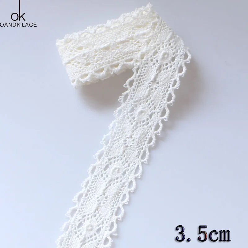 8 yard crochet di lavoro a maglia di cotone del merletto di alta qualità del merletto del cotone indumento di cucito scrapbook processo di accessori