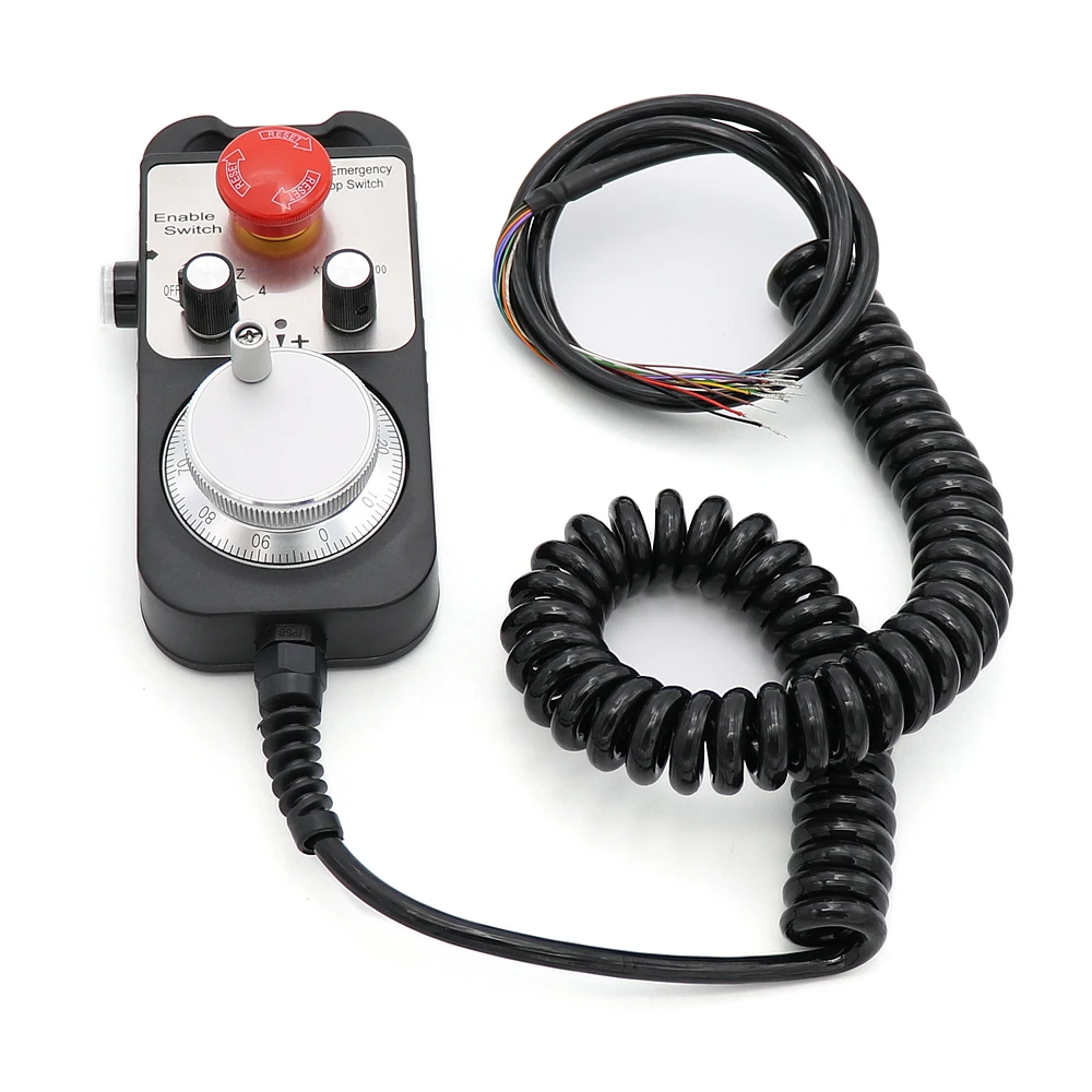 Emergency stop Handwheel Universal CNC Router Hand Wheel 4 Axis MPG Pendant Handwheel Emergency Stop