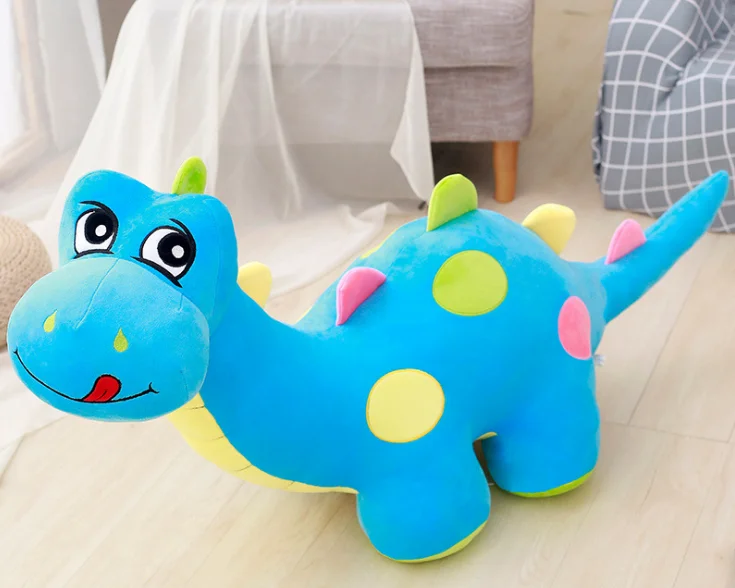 

new toy about 80cm cartoon Tanystropheus toy lovely blue dinosaur Soft plush toy doll throw pillow birthday gift b2168