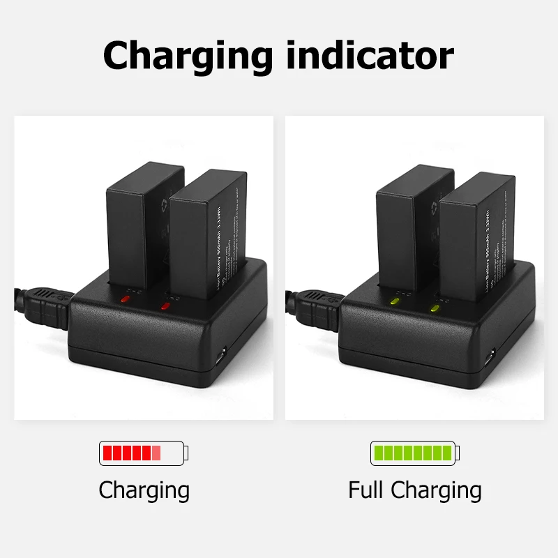 900mAh 3.7v Replacement Battery+ Dual Charger for SJ4000 SJ5000 SJ6000 Battery Sport DV Camera Accessories for SJCAM SJ 4000