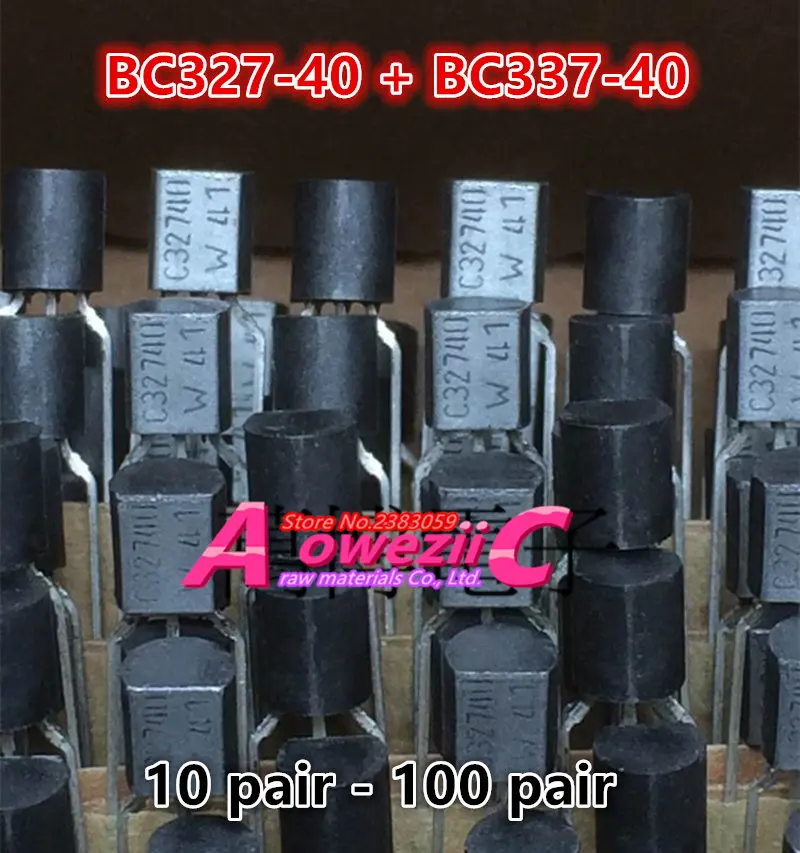 Aoweziic  100% new imported original BC327-40  BC337-40  BC32740  BC33740  C32740  C33740 TO-92  Low Power Audio Counter