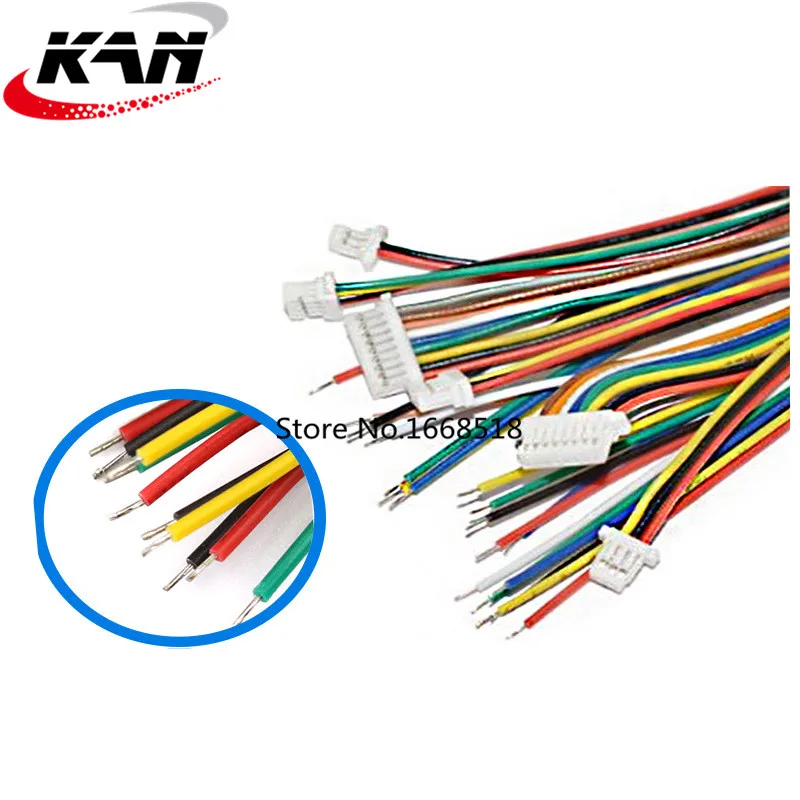 10Pcs SH 1.0 Wire Cable Connector DIY SH1.0 JST 2/3/4/5/6/7/8/9/10 Pin Electronic Line Single Connect Terminal Plug 28AWG 10cm