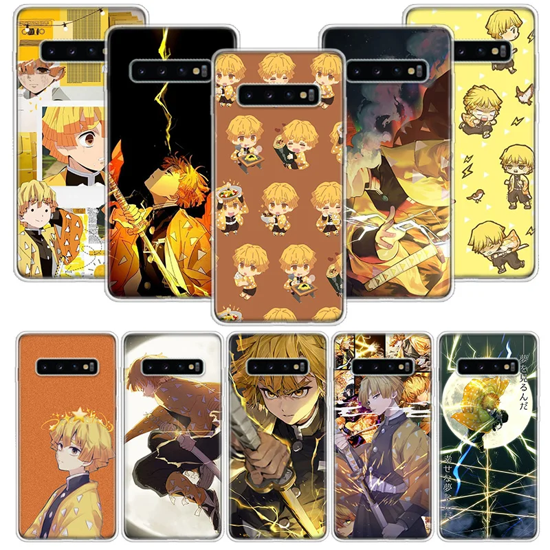 Demon Slayer Agatsuma Zenitsu Phone Case for Samsung Galaxy A50 A51 A70 A71 A41 A31 A21S A11 A40 A30 A20E A10 A6 Plus A8 + A7 A9