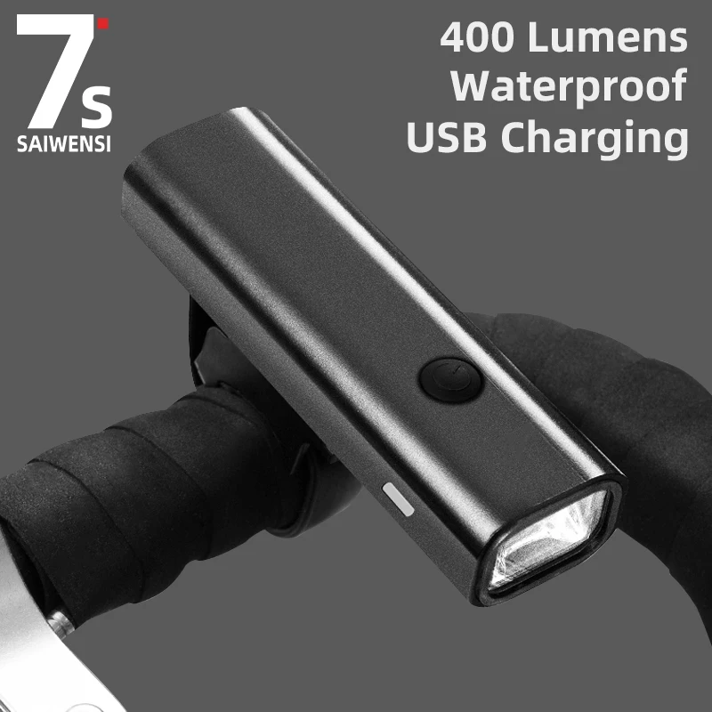 KUPOSS 400 Lumens Bicycle Light USB Charging LED Lighting Lamp Cycling Flashlight Lantern MTB Road Bike Headlight Accessories