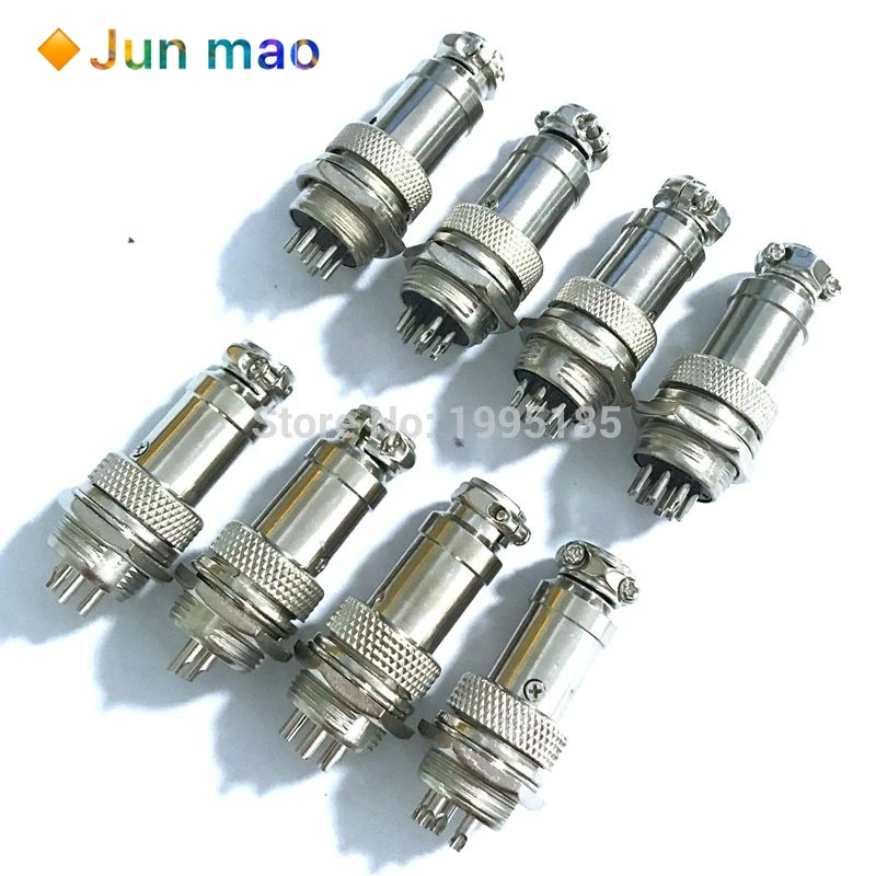 1set GX16-2/3/4/5/6/7/8/9/10 Pin Male & Female Diameter 16mm Wire Panel Connector GX16 Circular Connector Aviation Socket Plug