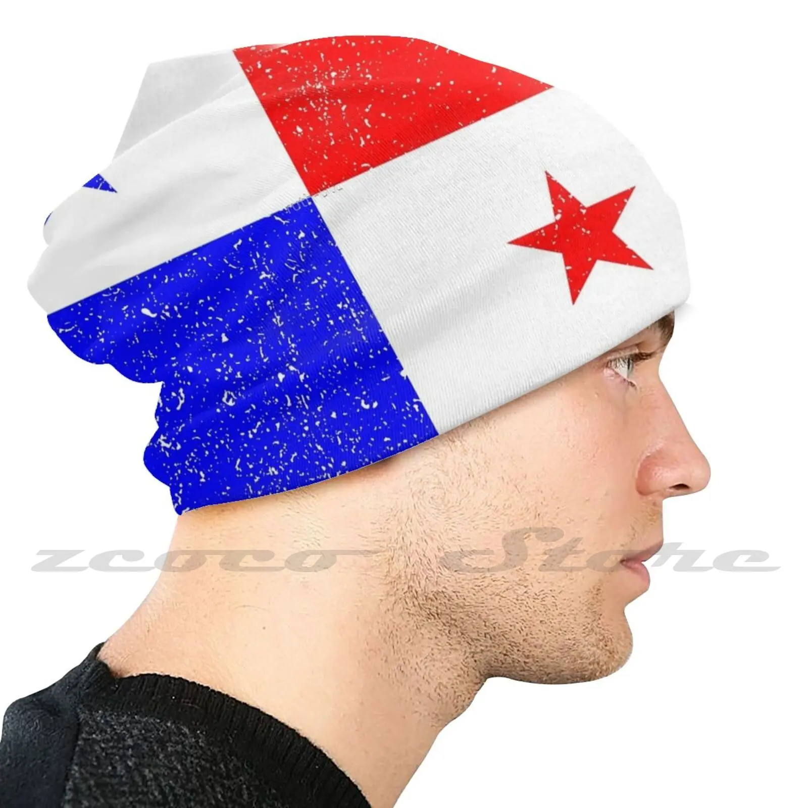 Worn Panama Flag Knit Hat Hedging Cap Soft Elasticity Outdoor Sports Leisure Ruth Btc Cz Zonian Panama Flag Canal Zone