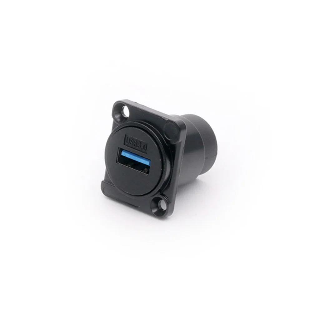 Connecteur femelle USB3.0 Câble réseau Prise droite Convertisseur de montage sur panneau 1PC TYPE-C d'amarrage