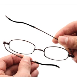 Portable Ultra-thin Metal Presbyopic Glasses Full Frame Reading Glasses+1.0 To +3.5