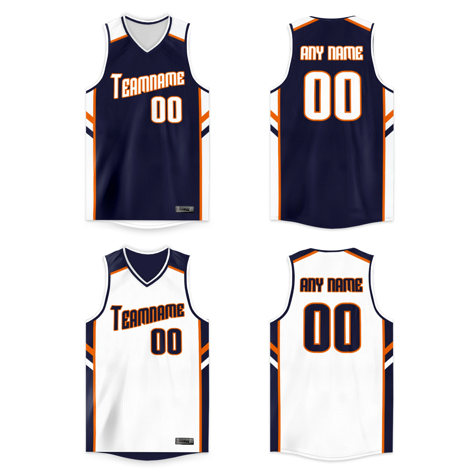 

Custom Reversible Basketball Jersey Personalized Print Team Name and Numbers Make Your Own Sleeveless Loose Sports Shirts