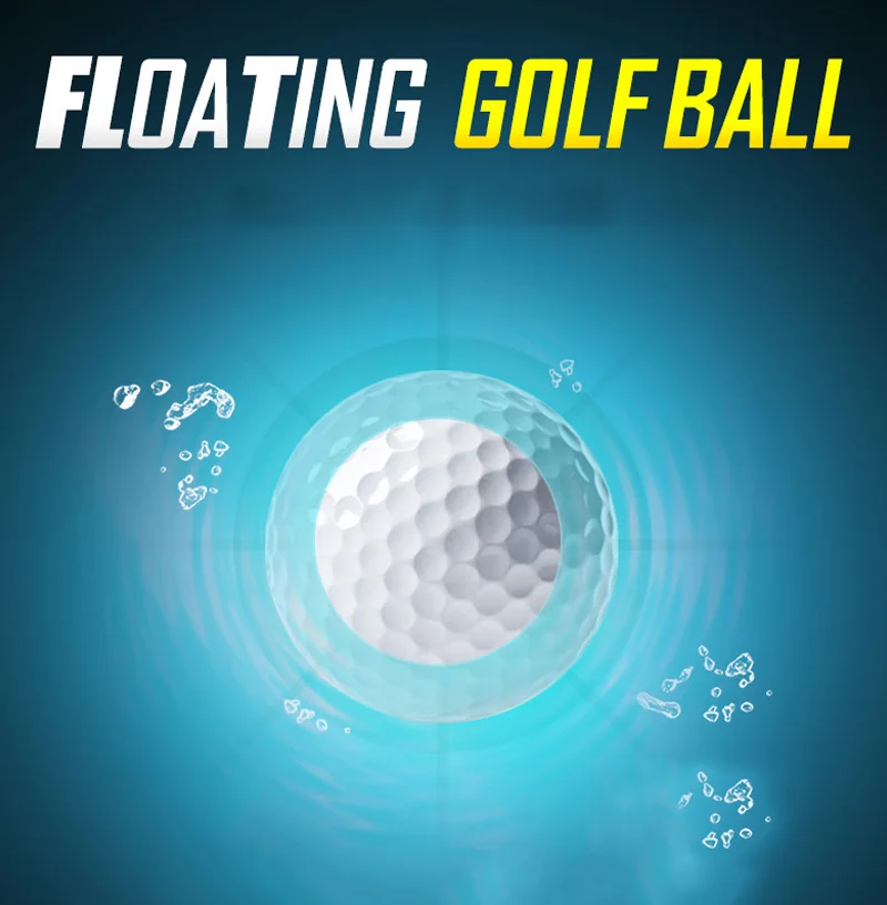 CRESTGOLF 5pcs/ Pack Floating Golf Balls Water Golf Pelotas Balle De Golf Practice Balls 2 Layer Floater Balls Golf Accessories