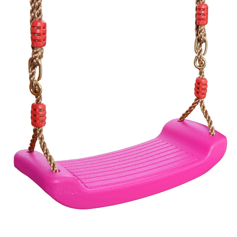 Children Swing Sport Toy Durable Plastic Hard Board Adjustable Sitting Plate Colorful Swing Kids