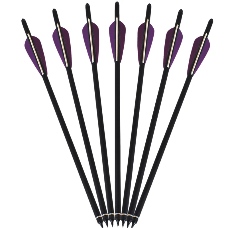 Carbon Arrows for Crossbow Hunting, Spine 400, Archery, Carbon Arrow , 13.5 in, 16 in, 17 in, 18 in, 20 in, 22 in, 12PCs