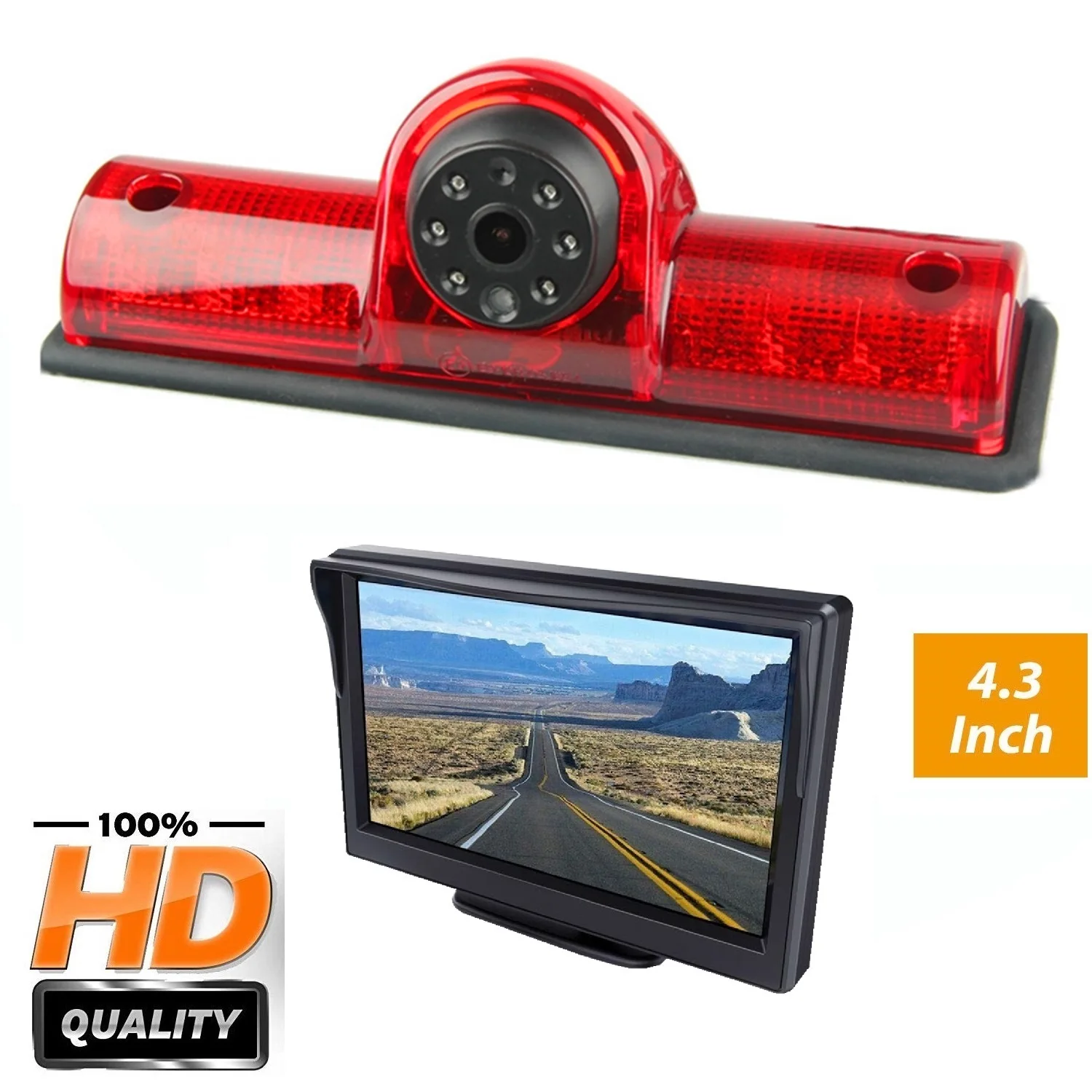 

HD 720P Misayaee Brake Light Camera+4.3'' monitor for Nissan NV 1500 2500 3500 NV Cargo van(2012-2019) Transporter, Stop lights