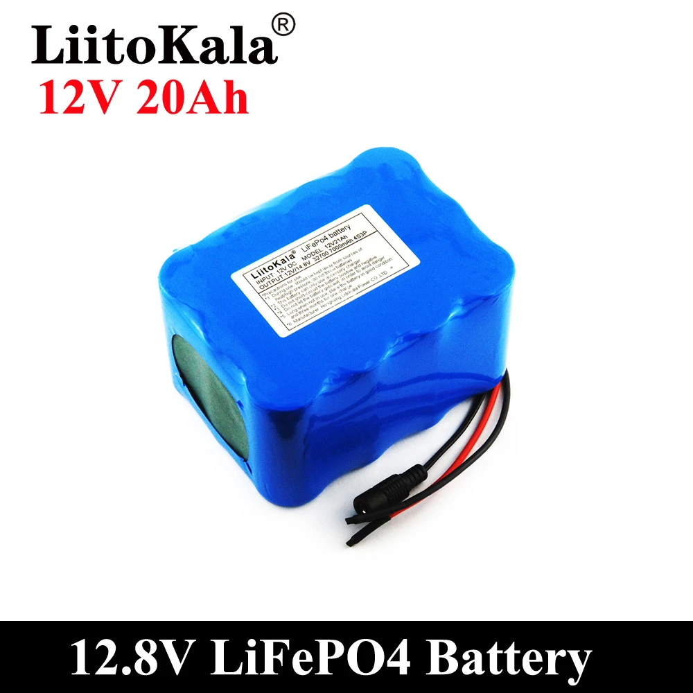 LiitoKala 12V 20Ah 30Ah 35Ah 40Ah 50Ah LiFePO4 ładowalny akumulator 12.8V cykle życia 4000 z wbudowanym BMS Protectio