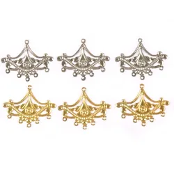 10Pcs Antique Metal Craft Connectors Filigree Flower Wraps DIY Findings Jewelry Making DIY Accessories Charm Pendant ykl0766