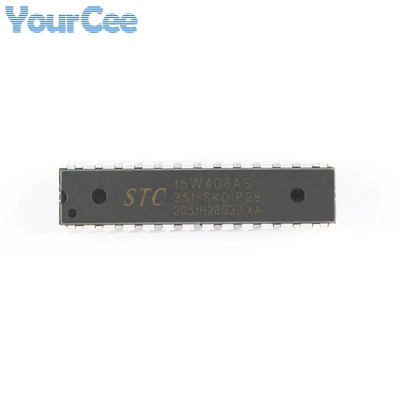 5pcs/1pc STC15W408AS Microcomputer Microcontroller MCU SMD STC15W408AS-35I-SKDIP28 1T 8051 Single Chip IC